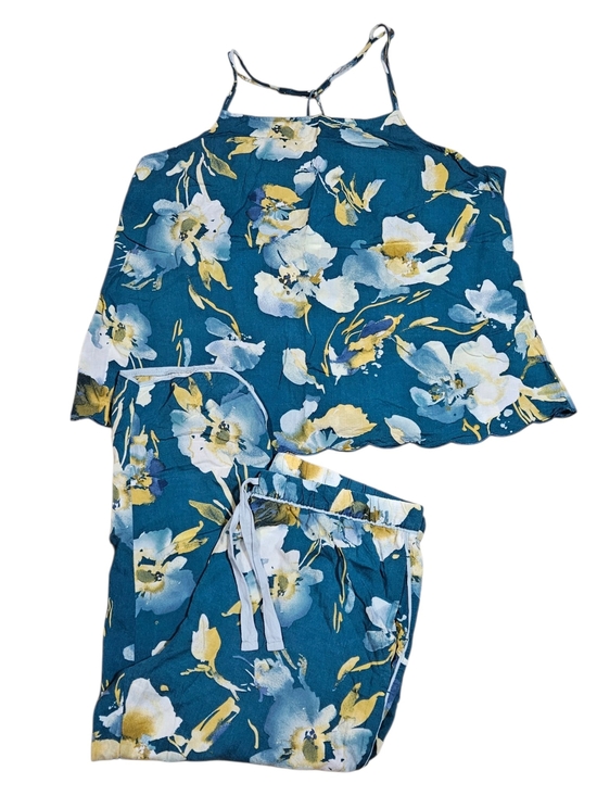 stars above Other - stars above Teal Floral Two-Piece Pajama Set